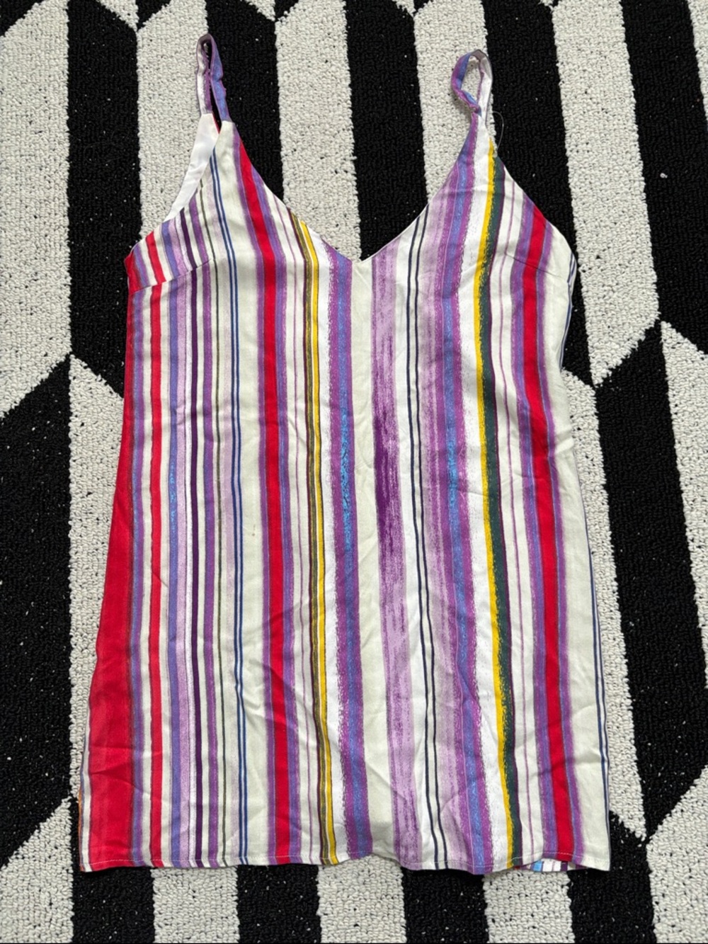 Striped Forever21 Lined Dress